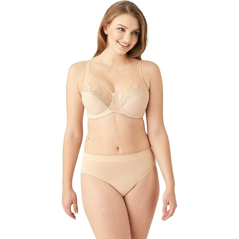 Wacoal '85121' Feather Embroidery Underwire Bra in Natural
