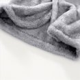 thumbnail image 4 of NOLDARES Girls Boys Fleece Hooded Robe Warm Sleepwear for Toddler Kids Soft Fuzzy Bathrobe Gifts,Grey,6-7 Y, 4 of 5