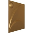 thumbnail image 2 of Ekena Millwork 19 5/8"W x 19 5/8"H Ezra EnduraWall Decorative 3D Wall Panel, Bright Coat Gold (Covers 2.67 Sq. Ft.), 2 of 6