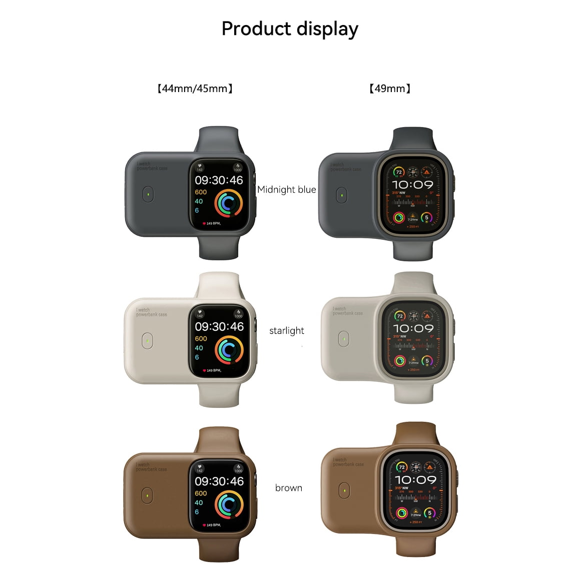 Portable Accessories Wireless Charger Mini Power Bank Sports charging case for AppleWatch