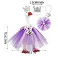 thumbnail image 3 of Gumesh Rainbow Porch Goose Outfit Goose Outfit Lawn Geese Costume Clothes Pearl Tie Fits 23" Cement Geese Statue for Pride Month Outdoor Garden Yard Patio Art Decor, 3 of 7