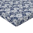 thumbnail image 4 of Ambesonne Floral Fitted Sheet, Vintage English Garden Roses, King Size, Indigo Ivory Blue Grey, 4 of 5