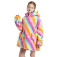 thumbnail image 3 of Oversized Wearable Blanket Hoodie For Kids Soft Cozy Fuzzy Sweater, 3 of 4