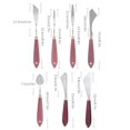 thumbnail image 3 of Painting Knife 7 Pieces Set Stainless Steel Palette Knife with Comfortable Handle Colour Mixing Spatula and Scraper for Oil Painting and Acrylic Painting, 3 of 9