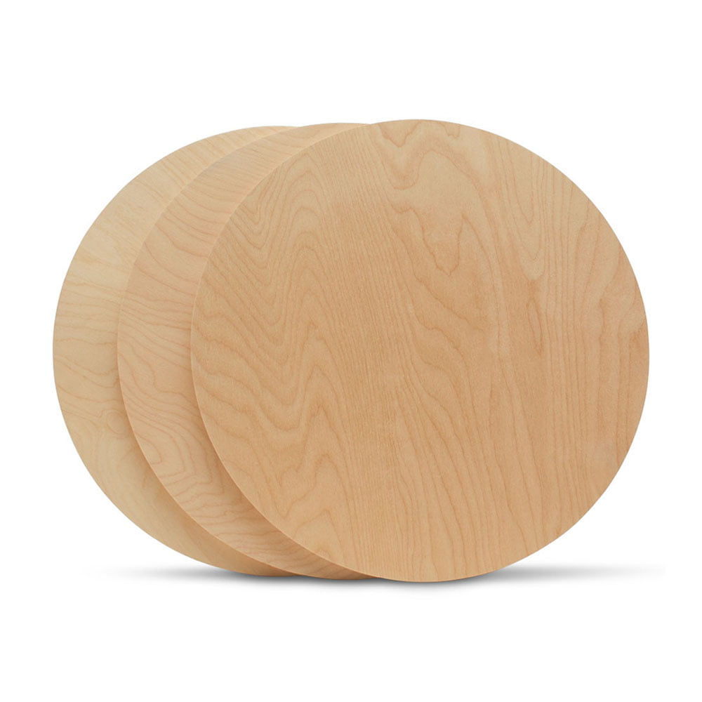Unfinished Birch Plaques by Woodpeckers Wood Circles 13 inch 1/2 inch Thick Pack of 10 Wooden Circles for Crafts and Blank Sign Rounds 