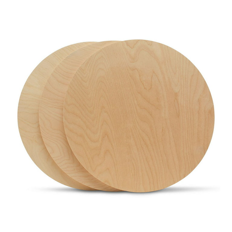Wood Circles 19 inch 1/2 inch Thick, Unfinished Birch Plaques