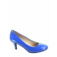 thumbnail image 1 of Debbie-32 Women's Fashion Patent Round Toe Low Heel Slip On Pump Dress Shoes, 1 of 2