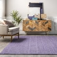 nuLOOM Rigo Hand Woven Farmhouse Jute Area Rug, 8' x 10', Purple