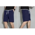 thumbnail image 4 of ASUDESIRE 3 Pack Men's Shorts Waffle Textured Casual Shorts with Pockets Drawstring Elastic Waistband, 4 of 7