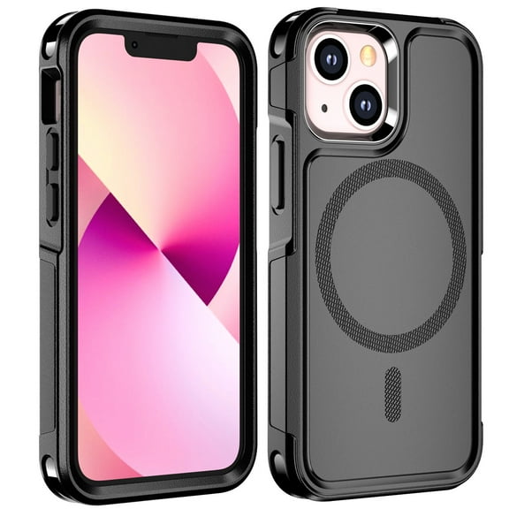 For iPhone 13 MagSafe Case Shockproof Heavy Duty Rugged Magnetic Protective Cover