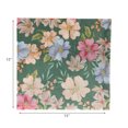 thumbnail image 3 of 20 Pack Luncheon 3 Ply Napkin Floral On Green - Set of 6, 3 of 4