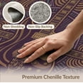 thumbnail image 6 of ODIKA 4'x6' Washable Area Rug Non-Slip, Chair-Friendly, Flatwoven Guitar Sound Music Wave Musical Instrument Record Vinyl Themed for Home Office, Under Desk, 6 of 7