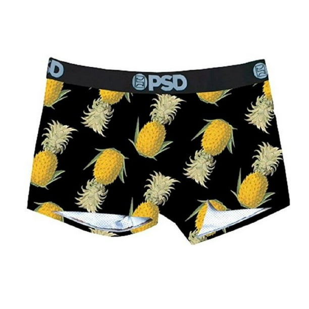 Download Psd Wmns Psd Black Pineapple Boy Shorts Medium Walmart Com Walmart Com