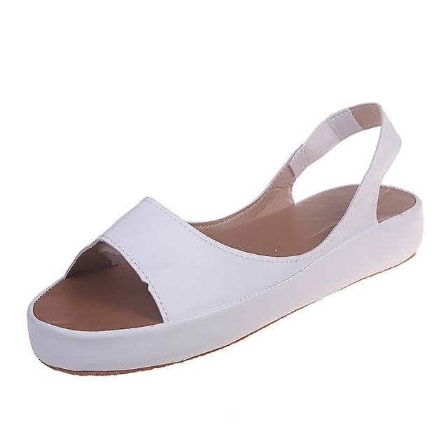 asddcavvf New Foreign Trade Large Casual Solid Color Non Slip Comfortable Sandals