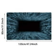 thumbnail image 3 of Hearth & Gear 3D Optical Diatomite Bath Mat Super Absorbent Non Floor Rug For Living Room Kitchen Entrance Blanket Throw Soft Wool Throw Blankets for Couch Light Throw Warm Throws Blankets Fall, 3 of 6