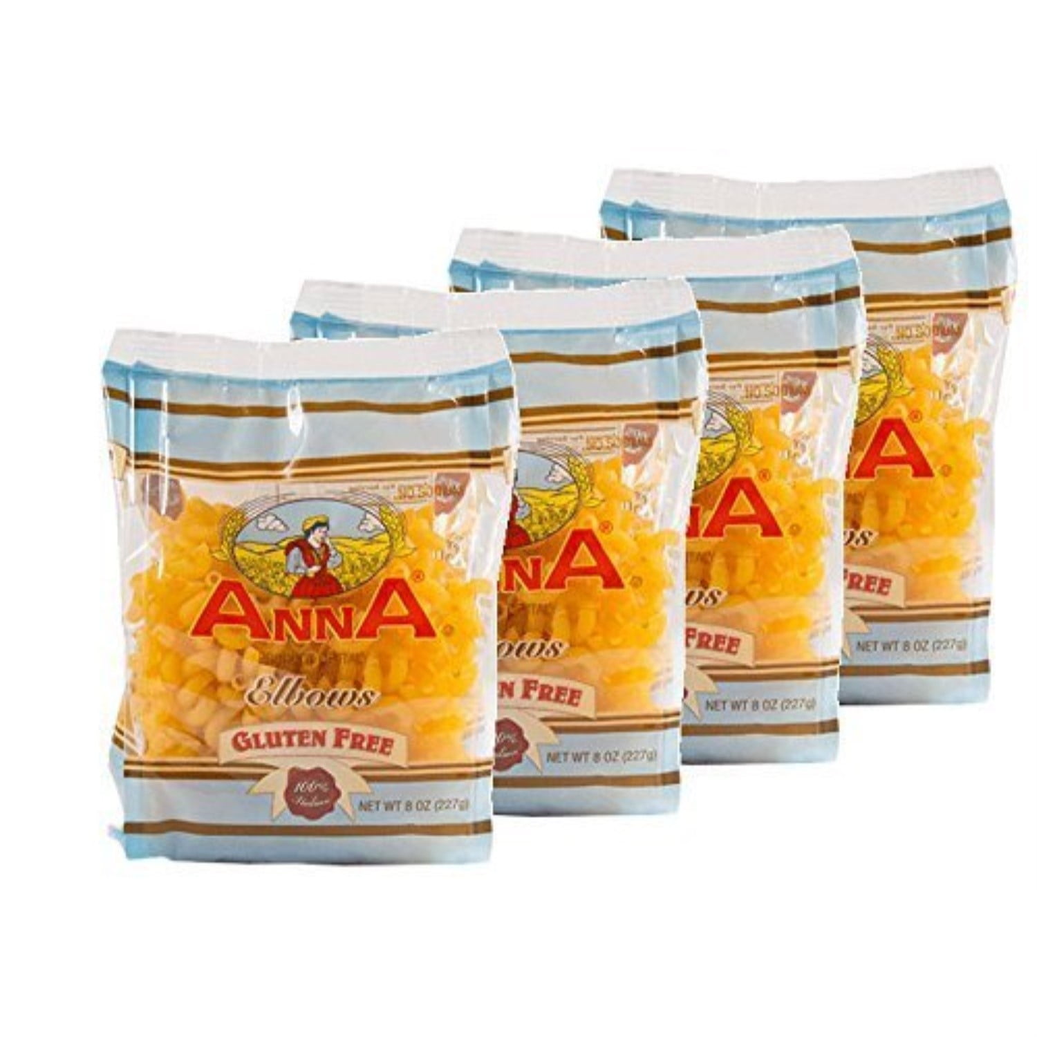 Anna Gluten-Free Elbows Pasta Pack of 4
