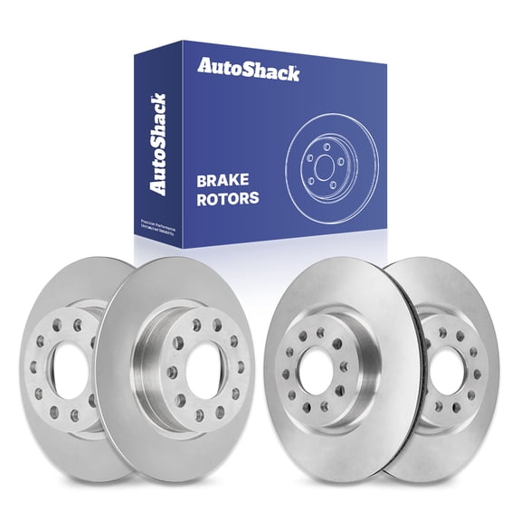 AutoShack Front & Rear Brake Rotors for Jeep & Chrysler, Cherokee 2014-2021 200 2015-2017, AWD FWD 4WD L4 2.0L 2.4L V6 3.2L 3.6L - Coated - ArmorStop