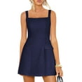 thumbnail image 3 of PRETTYGARDEN Womens Summer Sleeveless Mini Dress Square Neck A Line Short Cocktail Party Dresses Trendy Spring Clothes, 3 of 10