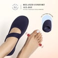 thumbnail image 4 of DREAM PAIRS Women's Mary Jane Flat Shoes Breathable Knit Walking Shoes with Elastic Strap Comfortable Machine Washable Slip-On Flats, 4 of 8