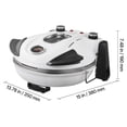 thumbnail image 5 of Pizza Oven, 12 in Electric Pizza Maker, 1200W Electric Pizzas Cooker with Cordierite Stone, 5-Mode Temperature Control, Viewing Window for Precise Cooking, Heats up to 788 ˚F, 5 of 5