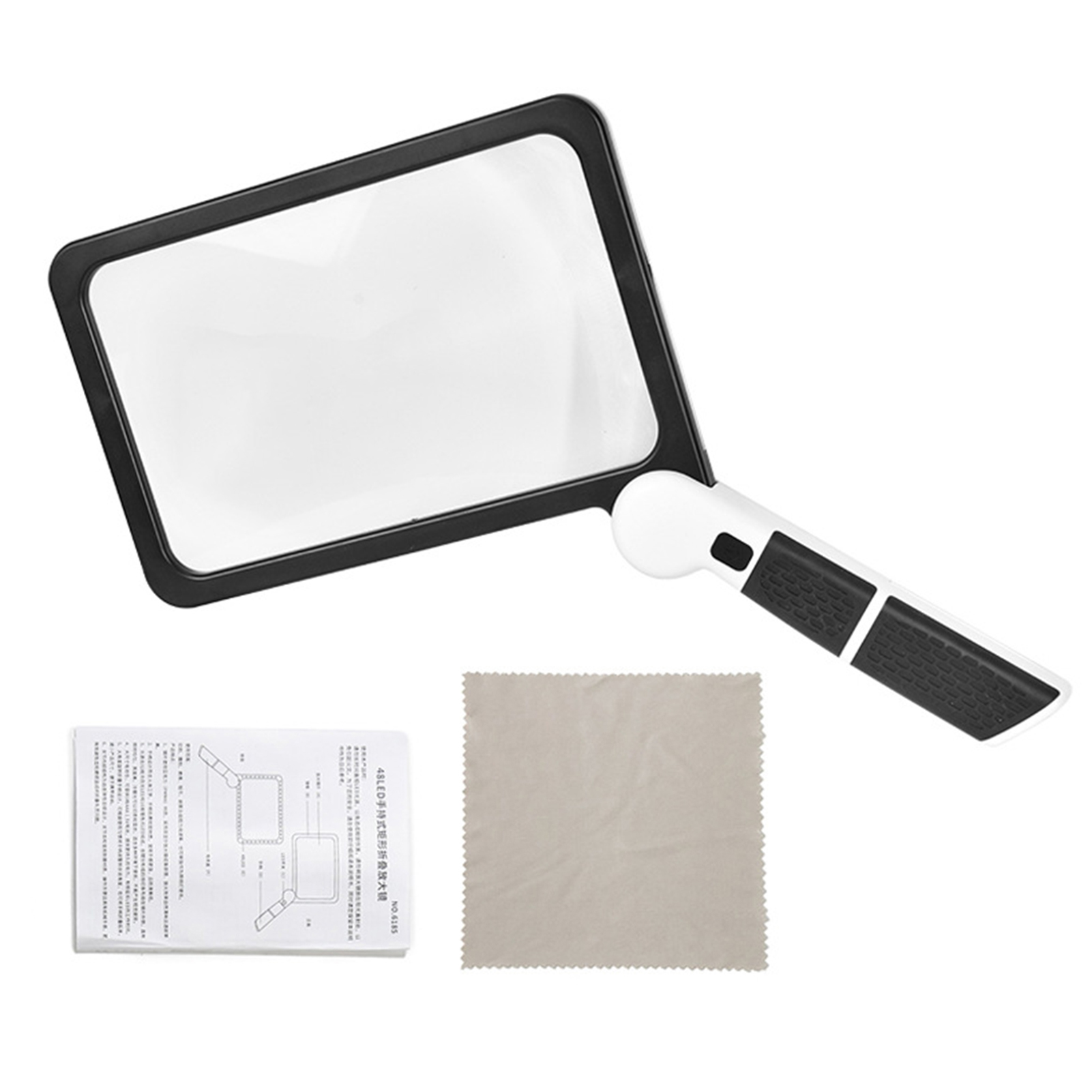 HES 1 Set Handheld Magnifier Adjustable Handle Comfortable Grip