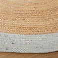 thumbnail image 3 of SAFAVIEH Braided Carina Bordered Reversible Area Rug, Light Gray/Natural, 4' x 4' Round, 3 of 10