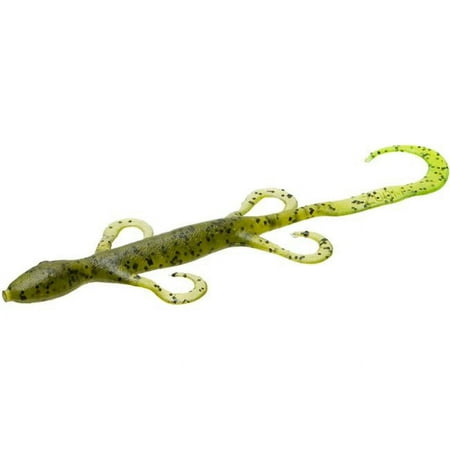 Zoom Bait 6 in. Lizard Bait in Watermelon Seed Chartreuse - Pack of 9