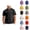 Black, variant on Boys Polo Shirt Summer Short Sleeve Lapel Collar Quarter Zip Casual Plain T Shirts Kids School Uniform 3-14 Years