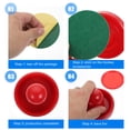 thumbnail image 2 of 6 Sets Air Hockey Paddles Goal Handles Pushers Replacement for Game Tables, 2 of 6