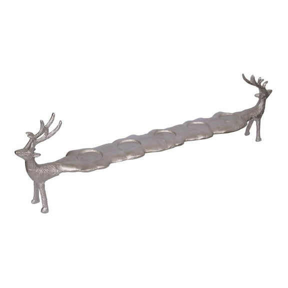 A&B Home Reindeer 5-Light Votive Candle Holder-Color:Nickel,Style:Classic Vintage