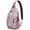 Ethnic, variant on Rustic Paisley Design Sling Backpack, Vintage Bohemian Crossbody Shoulder Bag with Colorful Floral Pattern, Lightweight Travel Hiking Daypack