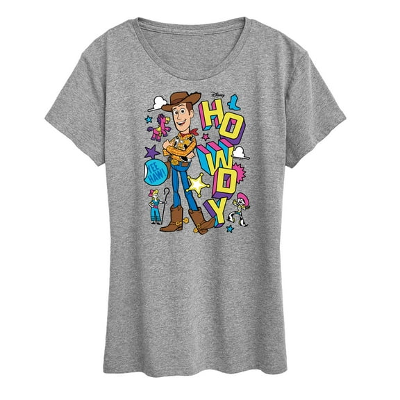 Toy Story 4 - Woody Howdy - Women's Short Sleeve Graphic T-Shirt