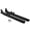 Black, variant on For Harley 36" Fishtail Slip on Dual Exhaust Pipes Touring Road King 1995-2016 00 01 02 03 04 05 06 07 08 09 10 11 12 13 14 15 Electra Glide FLHT Street Glide FLHX Road Glide FLTR Tour Glide FLT