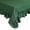 Hunter, variant on 70" Round Rustic Linen Tablecloth with Ruffled Edge, Decorator Dining and Banquet Cloth, Natural Color
