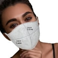 thumbnail image 3 of 7 PCS Different Colors Reusable Face Mask Protect Comfy Washable Cover Cloth Masks Nose Clip Wire Unisex Lace Flowers Patternr (G Multicolor), 3 of 3