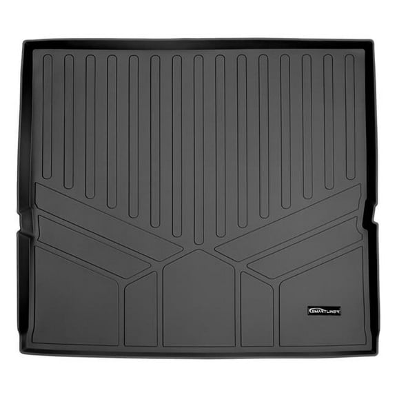 Smartliner SD0153 All Weather Custom Fit Trunk Floor Mat Behind 2nd Row Cargo Liner for 2015-2020 Cadillac Escalade, Black