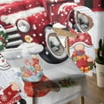 thumbnail image 5 of ERUNPONLY Christmas Sheer Curtains 63 Inch Length 2 Panels Set, Winter Red Truck Xmax Cardinal Gnomes Gifts Voile Window Treatment Curtains Sheers Drapes for Bedroom/Living Room/Kitchen 52x"63"x2, 5 of 7