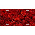 thumbnail image 1 of LP-2189 Roses Plates Plaques d'Immatriculation Automobiles Vierges pour Personnalisation, 1 of 1