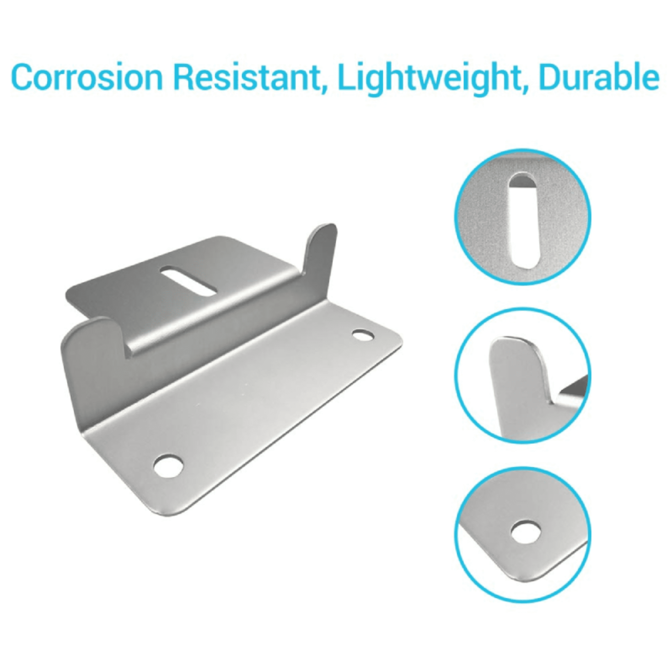 4 Sets of Solar Panel Mounting Z Brackets Lightweight Aluminum Corrosion-Free Construction for RVs, Trailers, Boats, Yachts, Wall and Other Off Gird Roof Installation