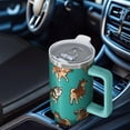 thumbnail image 6 of OBREWU Cartoon Shiba Inu Dog Tumbler with Handle and Lid,Cartoon Shiba Inu Dog 40oz Double Wall Vacuum Insulated Tumbler,Cups Gift for Women and Men, 6 of 7