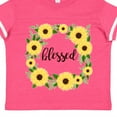 thumbnail image 4 of Inktastic Blessed Sunflower Wreath Girls Toddler T-Shirt, 4 of 5