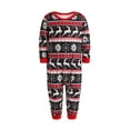 thumbnail image 2 of Seyurigaoka Parent-Children Christmas Pajamas, Tops with Splicing Pants/Jumpsuit, 2 of 9