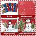 thumbnail image 3 of Juego de 6 muñecos de nieve para invierno y Navidad OBUSATT, 43 x 32 cm, 3 of 7