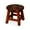 Cherry, variant on Carved Wooden Stool with Various Finishes / Ideal for Decorating Rooms