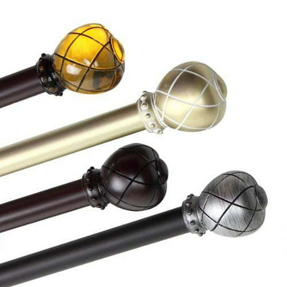 Emperor 1 Inch Diameter Adjustable Curtain Rod