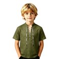 thumbnail image 2 of Kids for Boys Short Sleeve Boys Shirt Pirate Kids Boy Dress up Clothes for Play Halloween Kids 5-6 Years, 2 of 4