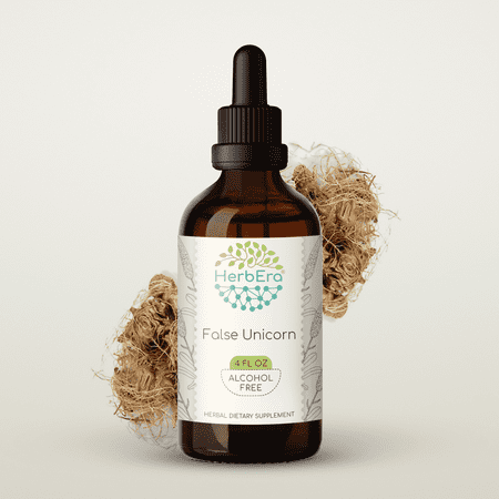 HerbEra False Unicorn Tincture, Herbal Dietary Supplement for Women’s Health Support, False Unicorn (Chamaelirium luteum) Dried Root Extract, Natural, Alcohol-Free, Drops 4 oz