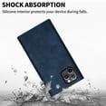 thumbnail image 4 of Nalacover for iPhone 11 Pro Max Wallet Case,360 Protection PU Leather and Soft TPU Magnetic Flip Folding Kickstand Card Slots Zipper Pocket Shockproof Cover with Crossbody Shoulder Strap.Blue, 4 of 13