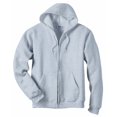 thumbnail image 2 of Hanes ComfortBlend EcoSmart Men`s Full Zip Hoodie, M, Light Steel, 2 of 3