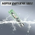 thumbnail image 3 of HIBIBUD Green Keychain Flashlight,USB Rechargeable Magnetic LED Mini with Warning Light, 3 of 7